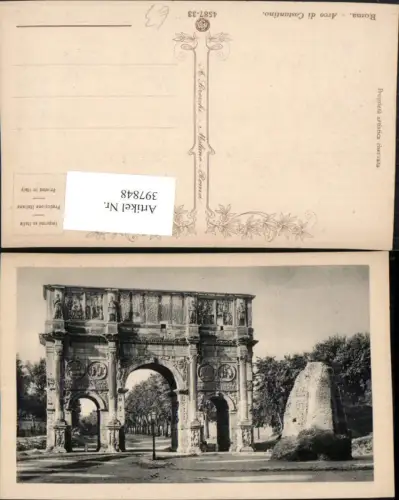397848,Lazio Roma Rom Arco di Costantino Konstantinsbogen Torbogen