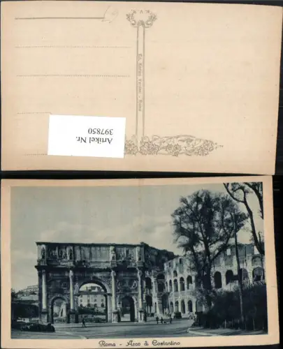 397850,Lazio Roma Rom Arco di Costantino Konstantinsbogen Torbogen