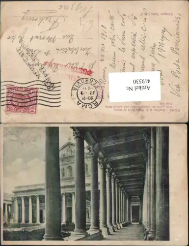 419530,Lazio Roma Rom Basilica di S. Paolo Kirche Gang Säulen