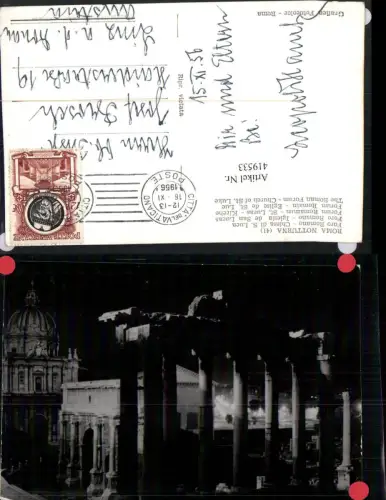 419533,Lazio Roma Rom Foro Romano Chiesa di S. Luca Forum Kirche b. Nacht