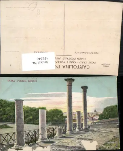 419546,Lazio Roma Rom Palatino Basilica Säulen