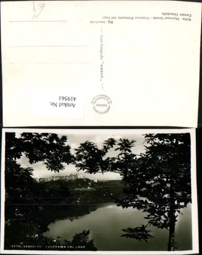 419561,Lazio Roma Castel Gandolfo Panorama dal Lago