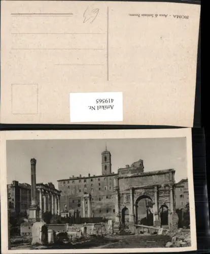 419565,Lazio Roma Rom Arco di Settimio Severo Bogen Säule