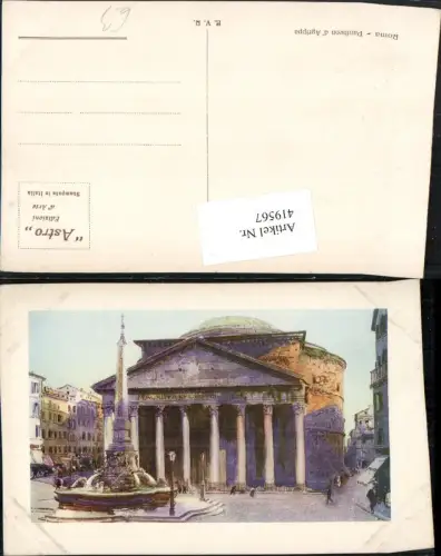 419567,Lazio Roma Rom Pantheon d'Agrippa Gebäude Brunnen