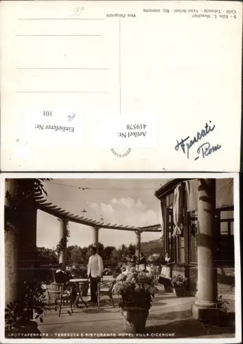 419578,Lazio Roma Grottaferrata Terrazza e Ristorante Hotel Villa Cicerone