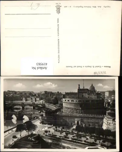 419583,Lazio Roma Rom Castel S. Angelo e Ponti sul Tevere Engelsburg Brücken