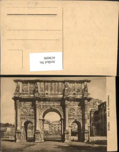 419600,Lazio Roma Rom Arco di Costantino Konstantinsbogen Torbogen