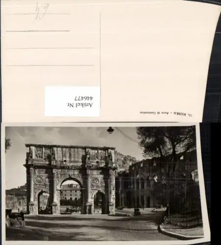 446477,Lazio Roma Rom Arco di Costantino Konstantinsbogen Straßenansicht