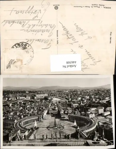 446508,Lazio Roma Rom Piazza S. Pietro Panorama Teilansicht m. Petersplatz