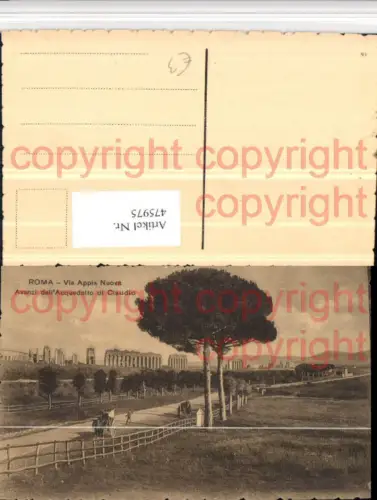 475975,Roma Rom Via Appia Nuova Avanzi Acquedotto Claudio Aquädukt