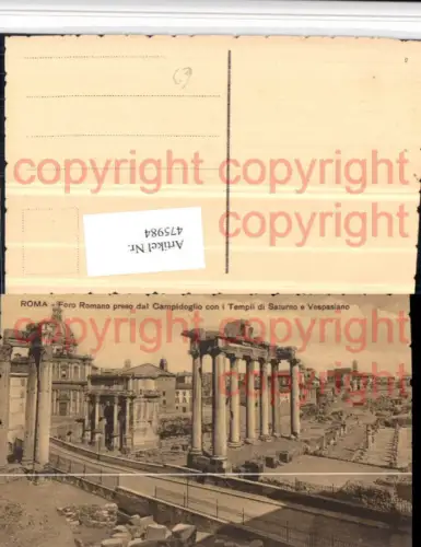 475984,Roma Rom Foro Romano Tempii di Saturno e Vespasiano Säulen