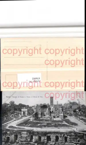 476002,Roma Rom Tempio di Venere e Roma el Aco di Tito Tempel