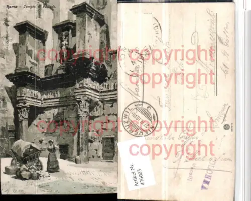 476003,Künstler AK Roma Rom Tempio di Pallade Tempel Motiv