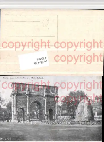 476008,Roma Rom Arco di Costantino e la Meta Sudante Konstantinsbogen