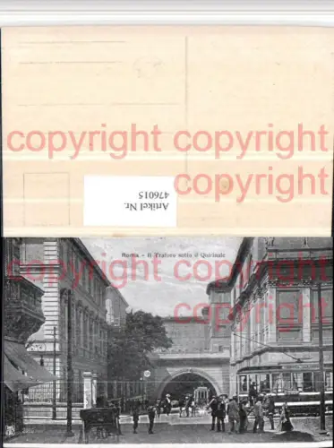 476015,Roma Rom Il Traforo sotto il Quirinale Straßenansicht