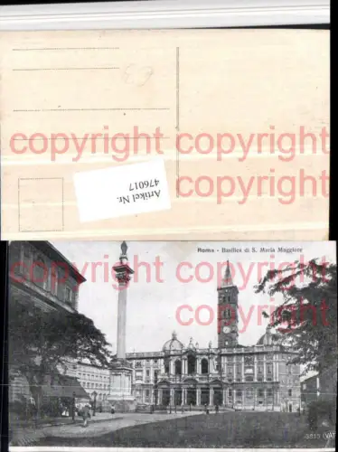 476017,Roma Rom Basilica di S. Maria Maggiore Kirche Säule