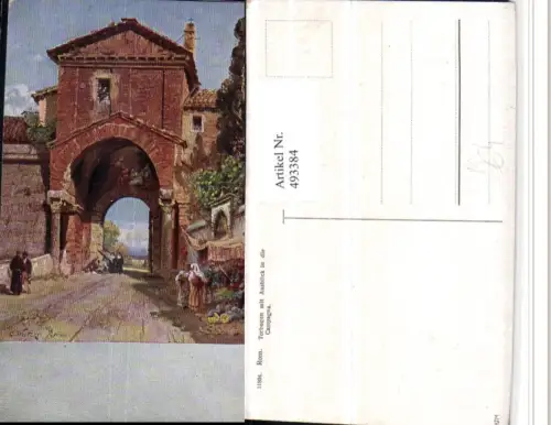 493384,Künstler AK C. Wuttke Lazio Roma Rom Trobogen Campagna