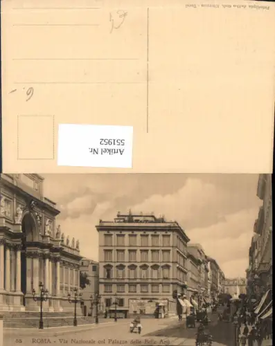 551952,Rom Roma Straßenansicht Via Nazionale Palazzo