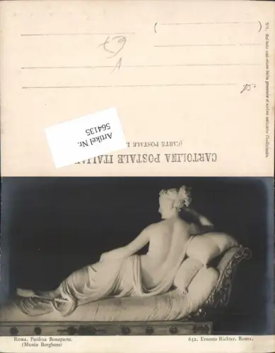 564135,Lazio Rom Roma Paolina Bonaparte Akt Erotik pub Ernesto Richter 632