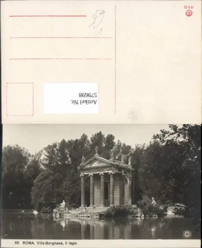 579698,Lazio Rom Roma Villa Borghese Lago pub NPG 66