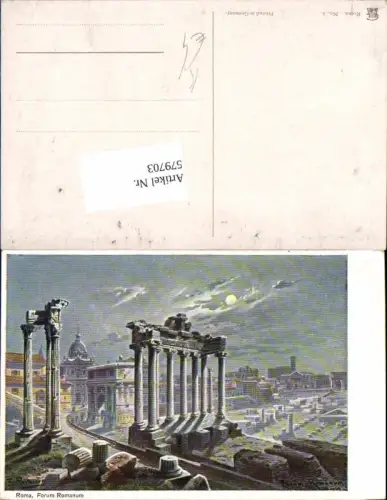 579703,Künstler AK F. Perlberg Lazio Rom Roma Foto Romanum