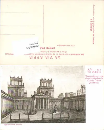 579707,Lazio Roma Rom Via Appia Reconstruction