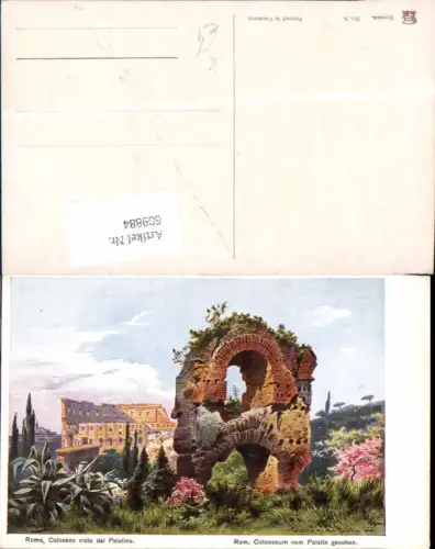 609884,Künstler AK F. Perlberg Rom Roma