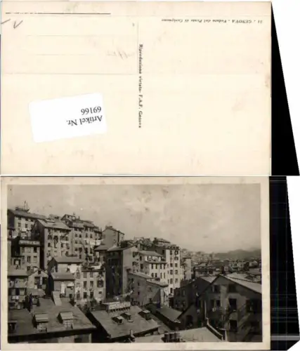 69166,Genova Genua Teilansicht m. Häuser 1930