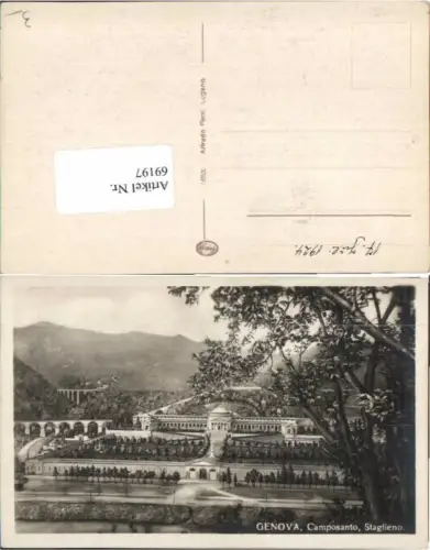 69197,Genova Genua Camposanto Staglieno