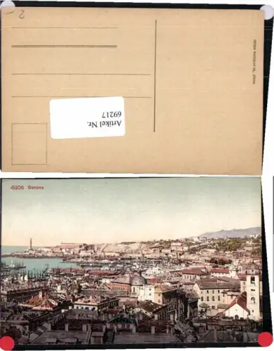69217,Genova Genua Totale Häuser 1910