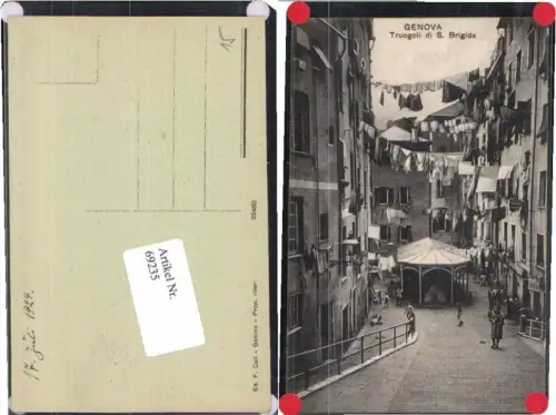 69235,Genova Genua Truogoli Brigida Strassenansicht