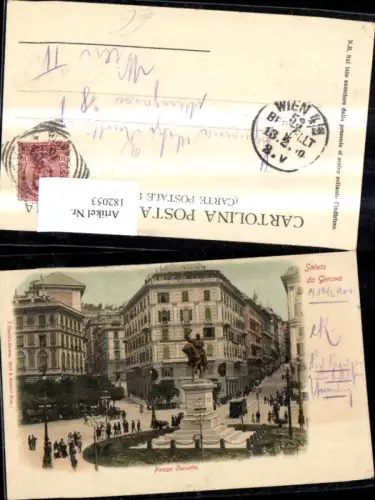 182053,Liguria Saluto da Genova Piazza Gorvetto