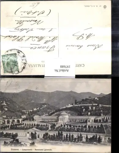 197688,Liguria Genova Camposanta Panorama generale