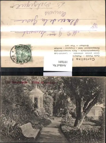 197691,Liguria Genova Villa Rosazza Partie Garten