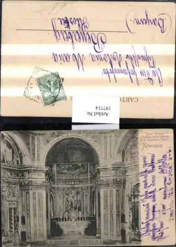197714,Liguria Arenzano Sacro Ricordo Interno della Chiesa S.S. Nazario e Celso Kirche Innenansicht