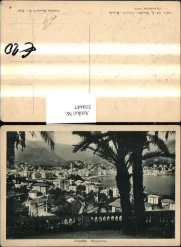 210447,Liguria Rapallo Totale Panorama