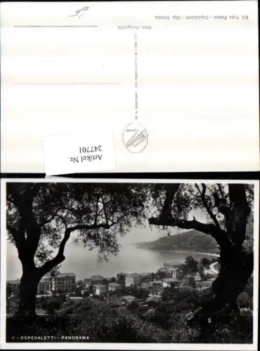247701,Liguria Imperia Ospedaletti Panorama Teilansicht