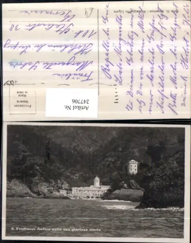 247706,Liguria Genova Camogli S. Fruttuoso Antico nella sua gloriosa storia Abtei