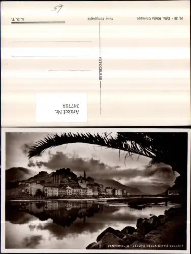 247708,Liguria Imperia Ventimiglia Veduta della Citta Vecchia Partie