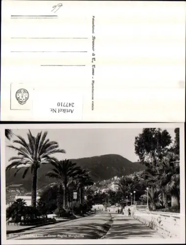247710,Liguria Imperia Ospedaletti Corso Regina Margherita Straßenansicht