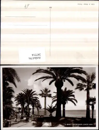 247714,Liguria Imperia San Remo Passeggiata lungo mare