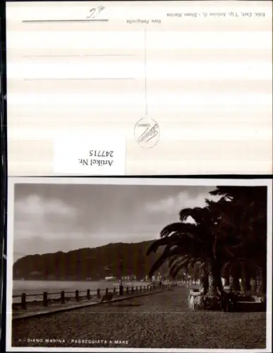 247715,Liguria Imperia Diano Marina Passeggiata a mare Promenade
