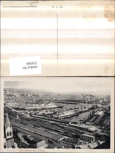 276580,Liguria Genova Genua Panorama del Porto Hafen Dampfer Schiffe