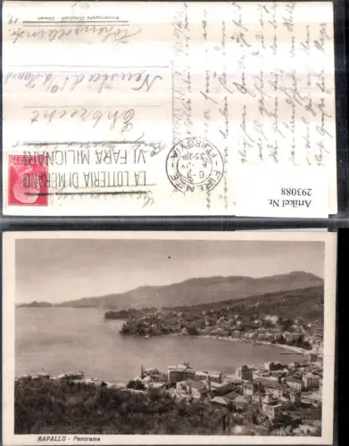 293088,Liguria Genova Rapallo Panorama Totale