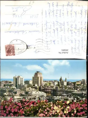 293091,Liguria Genova Genua Panorama da Castelletto Totale