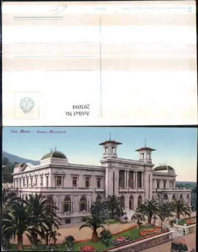 293094,Liguria Imperia San Remo Sanremo Casino Municipale