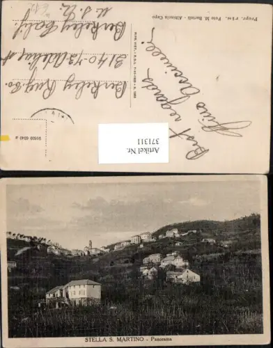 371311,Liguria Savona Stella S. Martino Panorama Totale