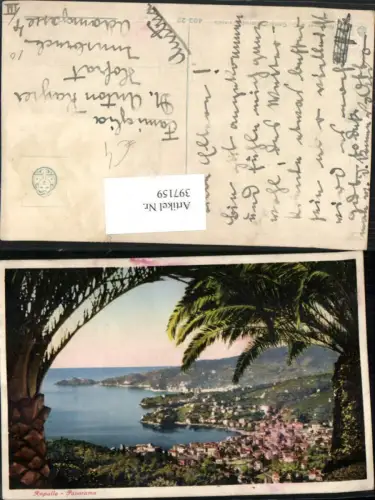 397159,Liguria Genova Rapallo Panorama Totale