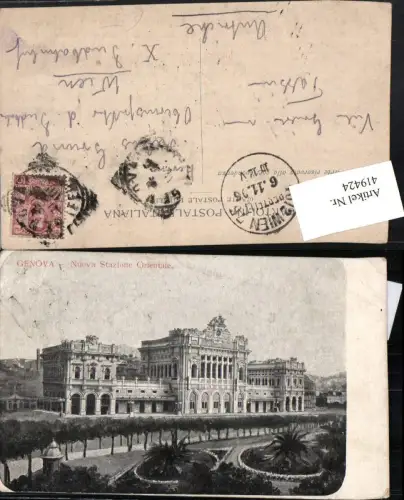 419424,Liguria Genova Genua Nuova Stazione Orientale Bahnhof