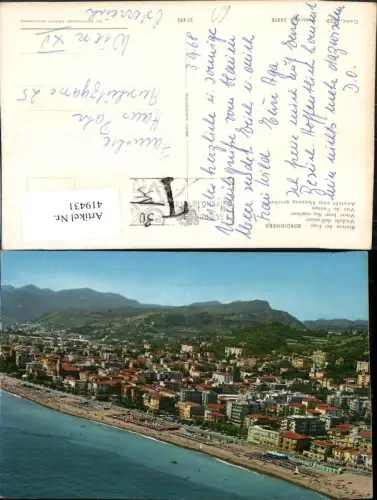 419431,Liguria Imperia Riviera di Fiori Bordighera Veduta dall'aereo Totale